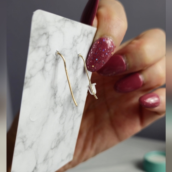 Elegant Purple Grape Cluster Earrings - Picture 7 of 9